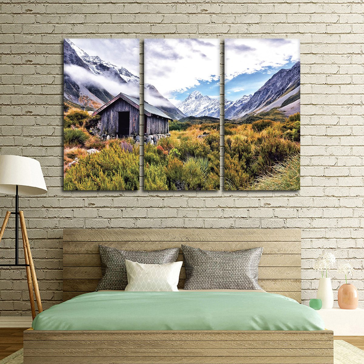 Cabin in the Hills Multi Panel Canvas Wall Art