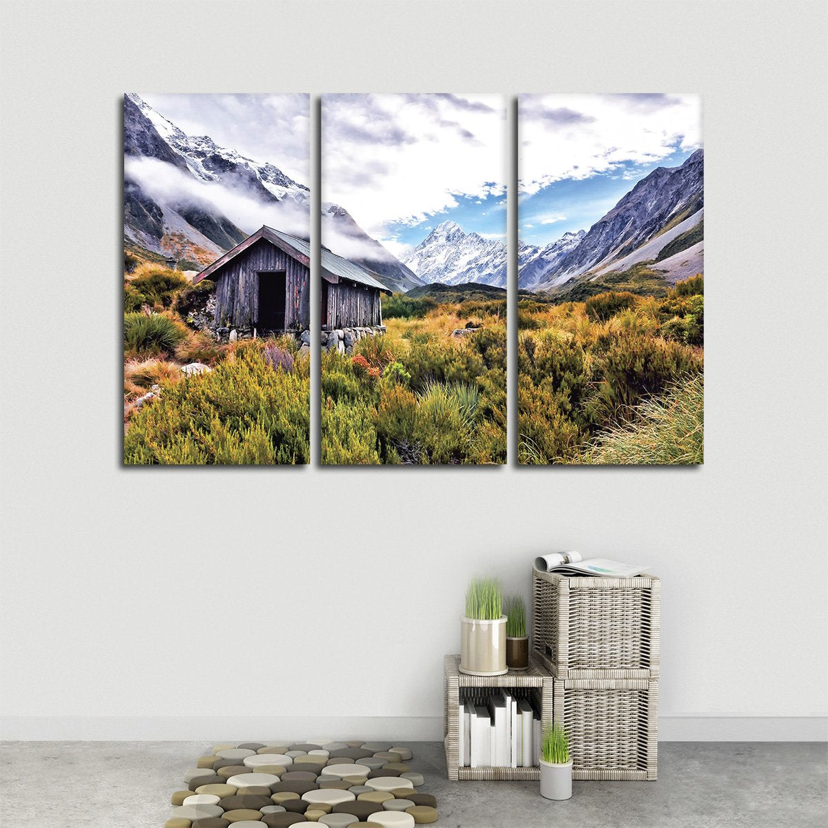 Cabin in the Hills Multi Panel Canvas Wall Art
