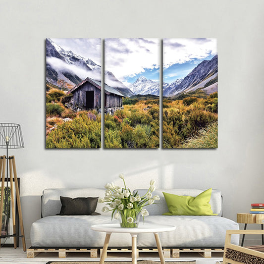 Cabin in the Hills Multi Panel Canvas Wall Art