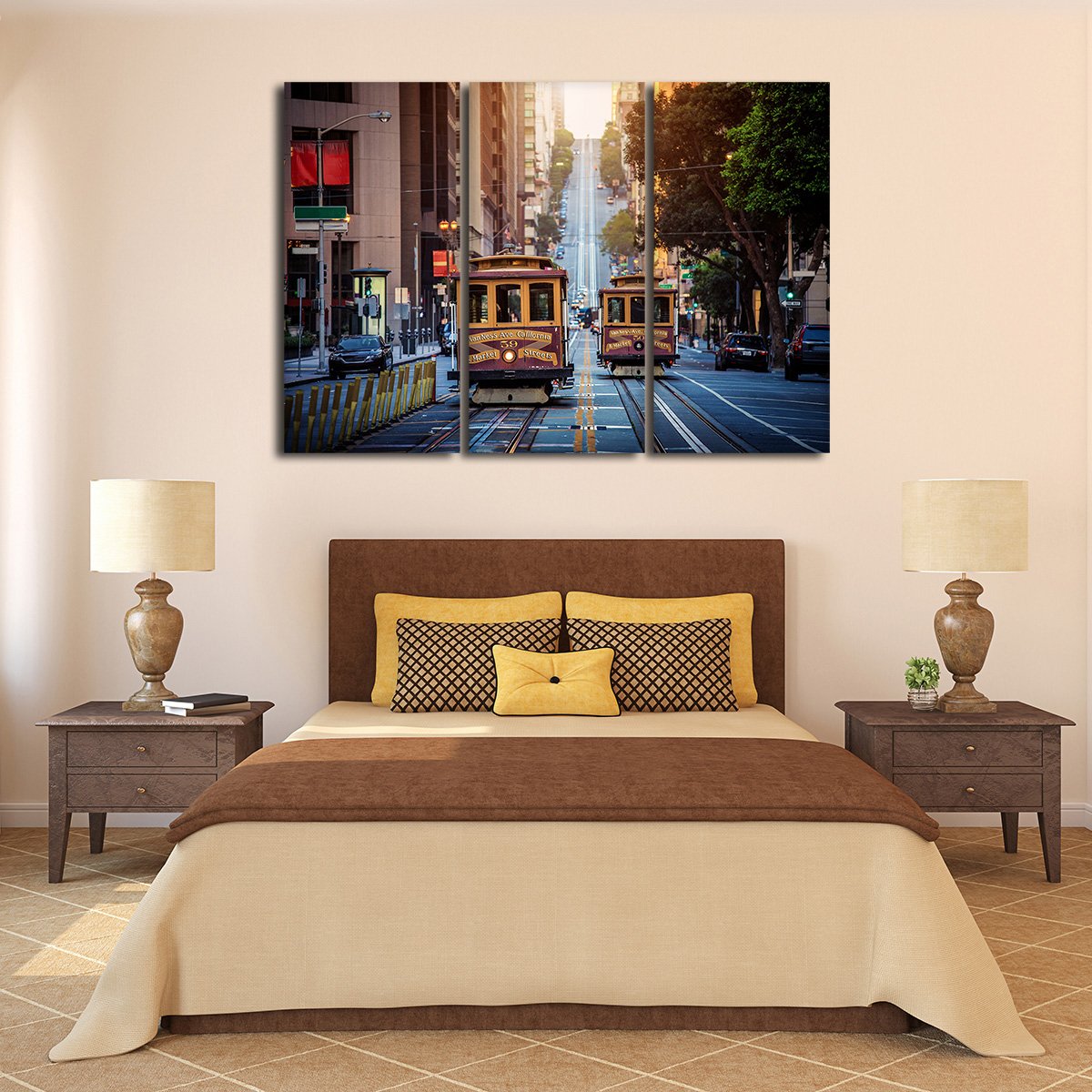 California Street Multi Panel Canvas Wall Art