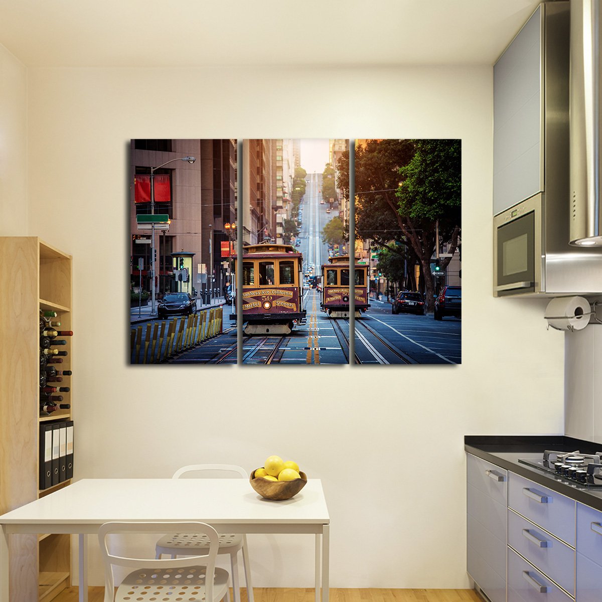 California Street Multi Panel Canvas Wall Art