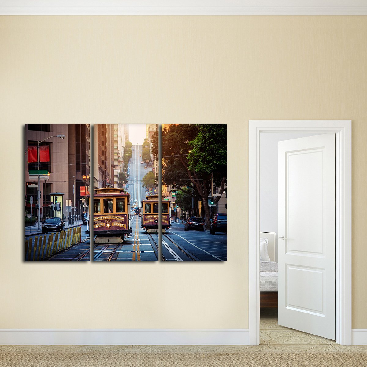California Street Multi Panel Canvas Wall Art