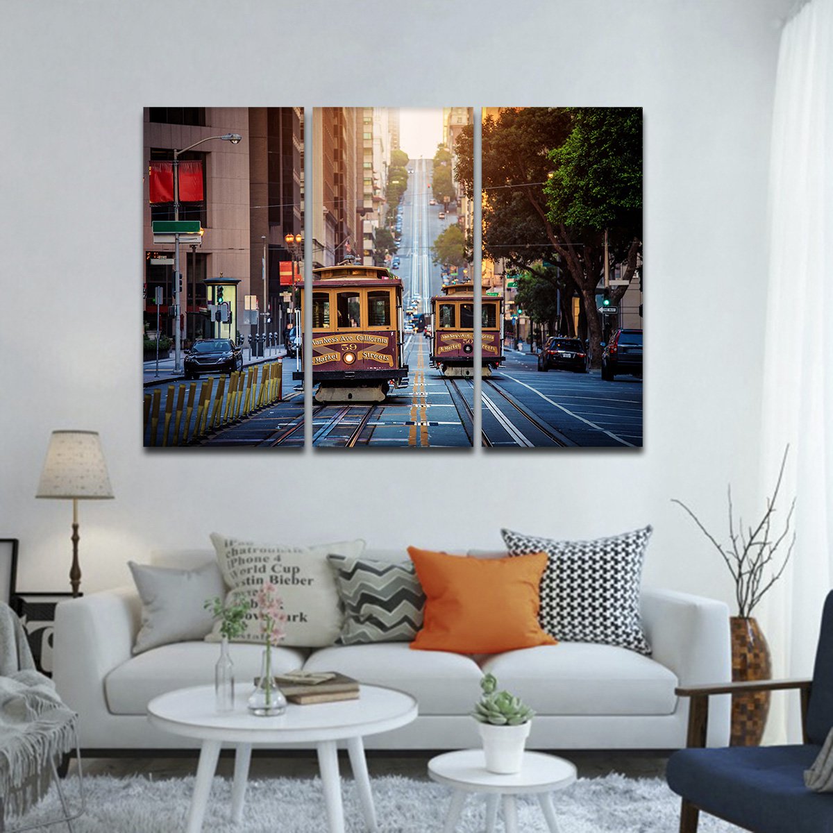 California Street Multi Panel Canvas Wall Art