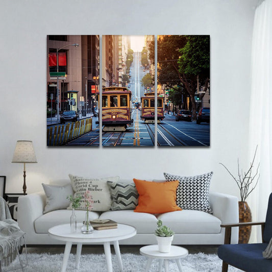 California Street Multi Panel Canvas Wall Art
