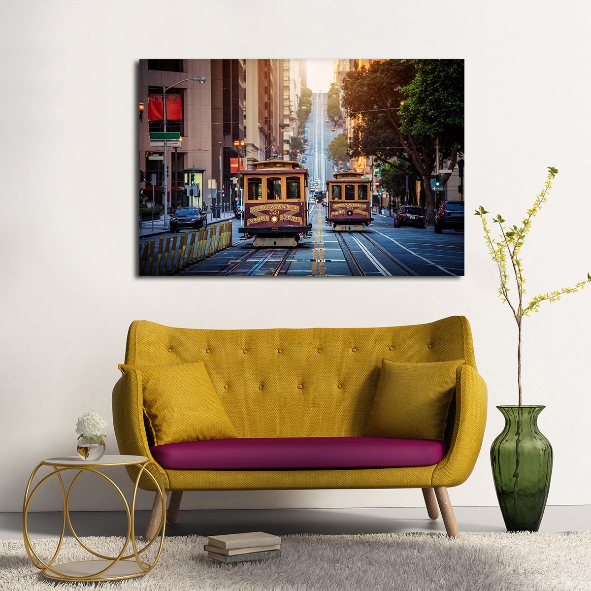 California Street Multi Panel Canvas Wall Art
