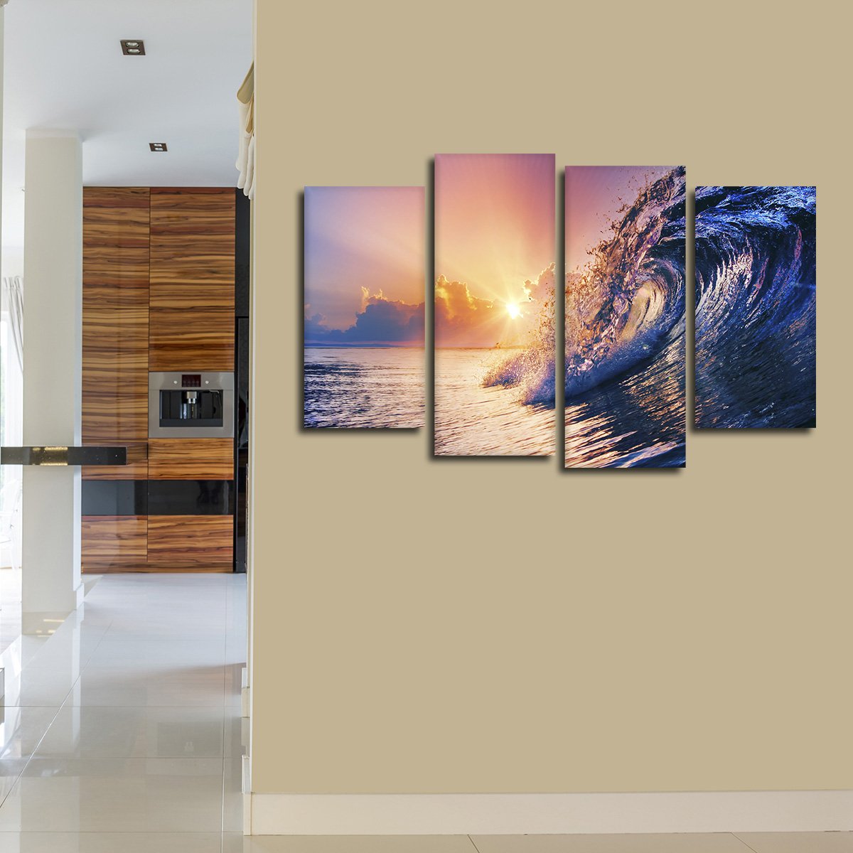 Cannot Stop The Wave Multi Panel Canvas Wall Art