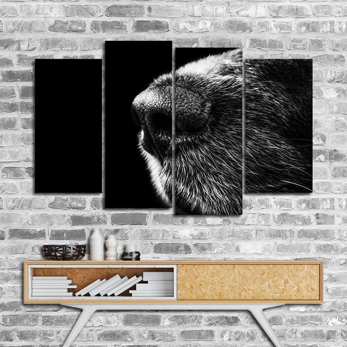 Canine Nose Multi Panel Canvas Wall Art