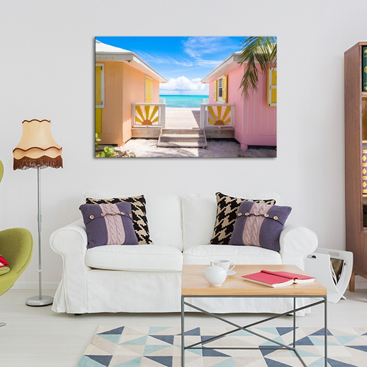 Caribbean Island Home Multi Panel Canvas Wall Art