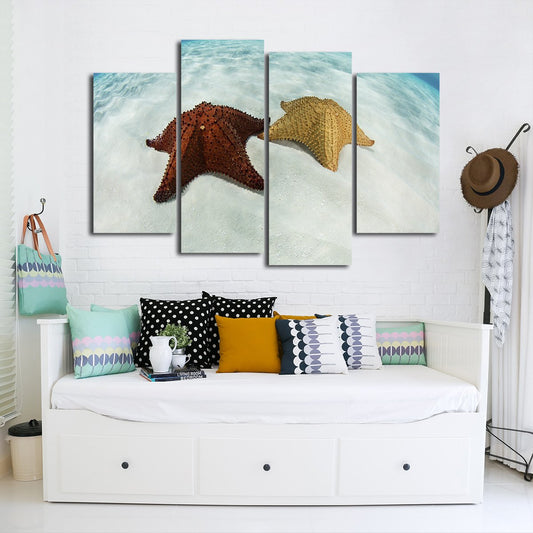 Caribbean Starfish Multi Panel Canvas Wall Art