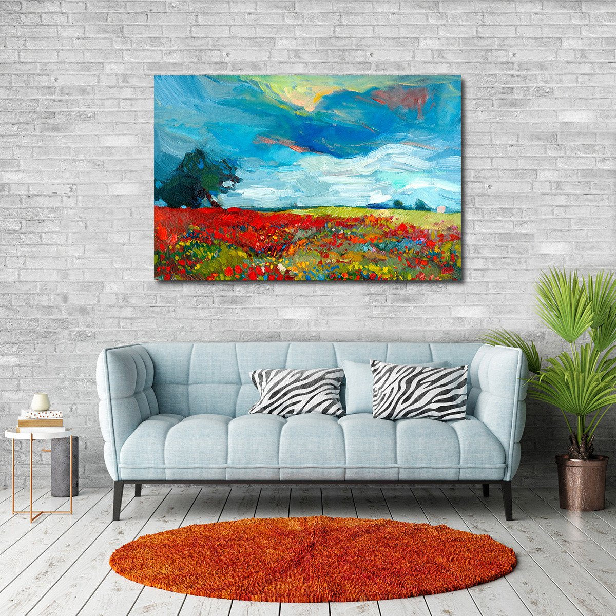 Carlsbad Flower Fields Multi Panel Canvas Wall Art