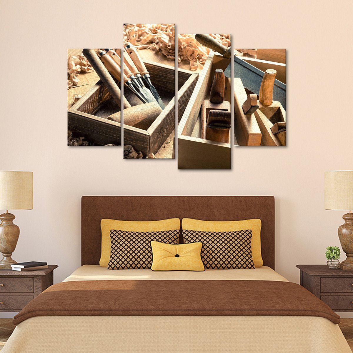 Carpenter Multi Panel Canvas Wall Art