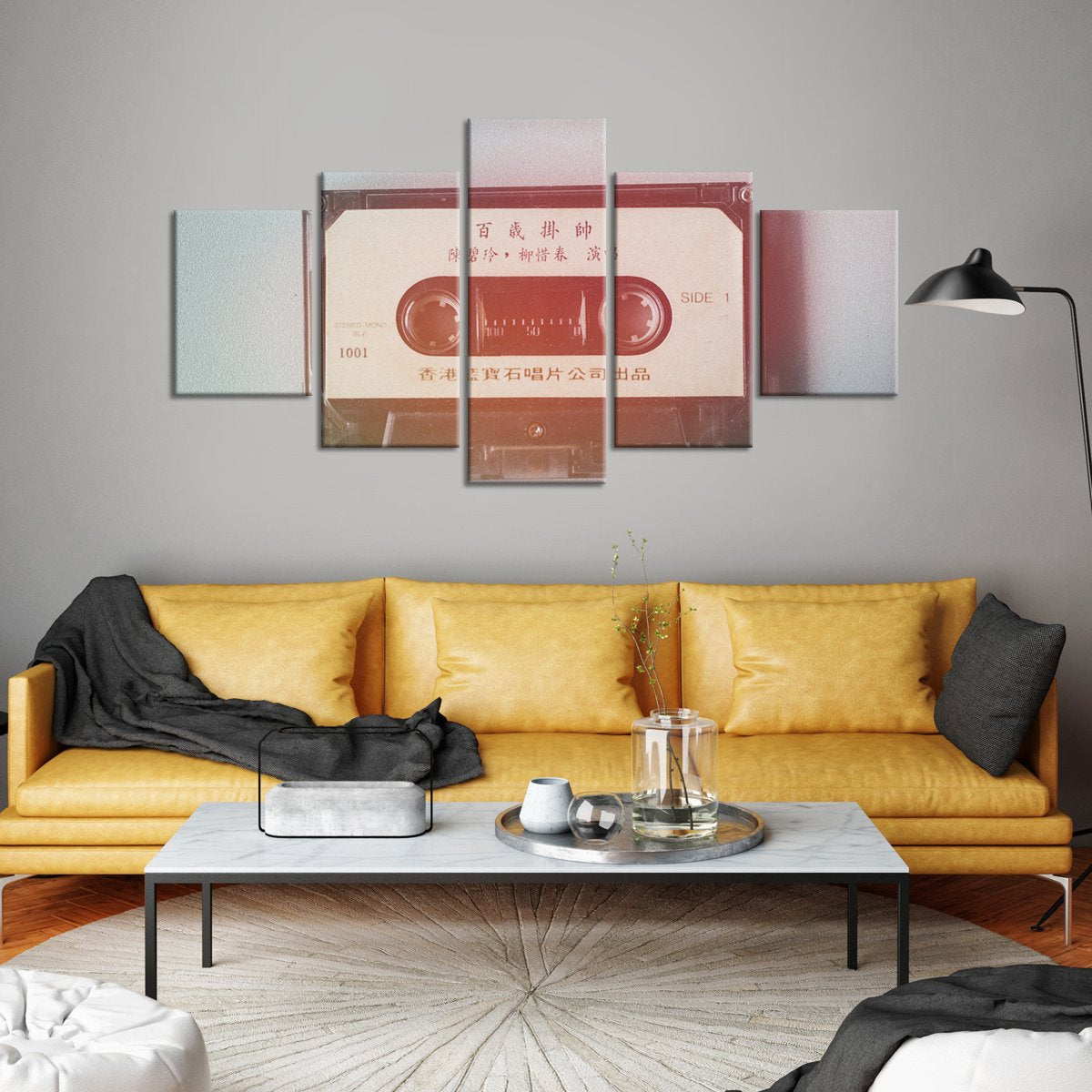 Cassette Tape Multi Panel Canvas Wall Art