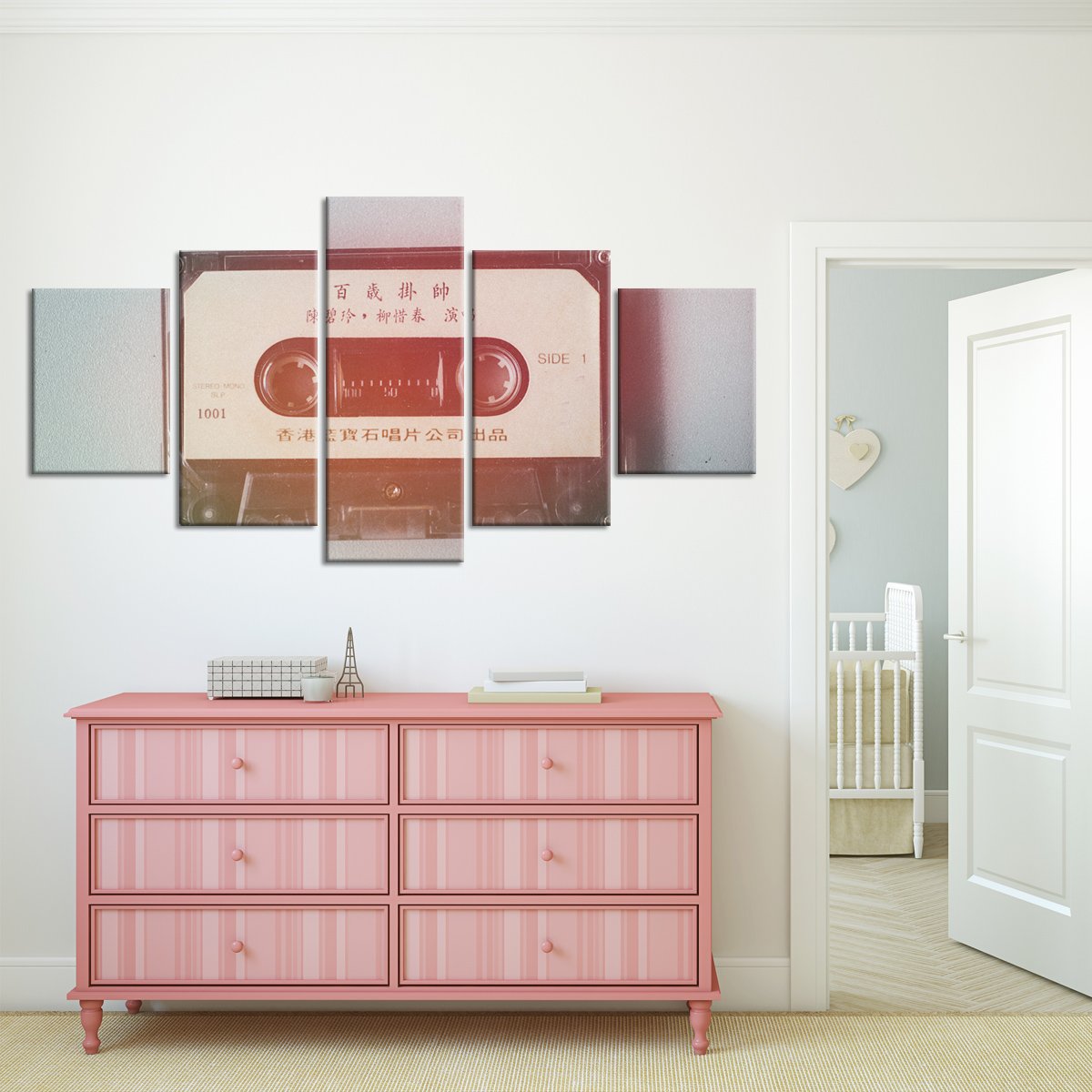 Cassette Tape Multi Panel Canvas Wall Art