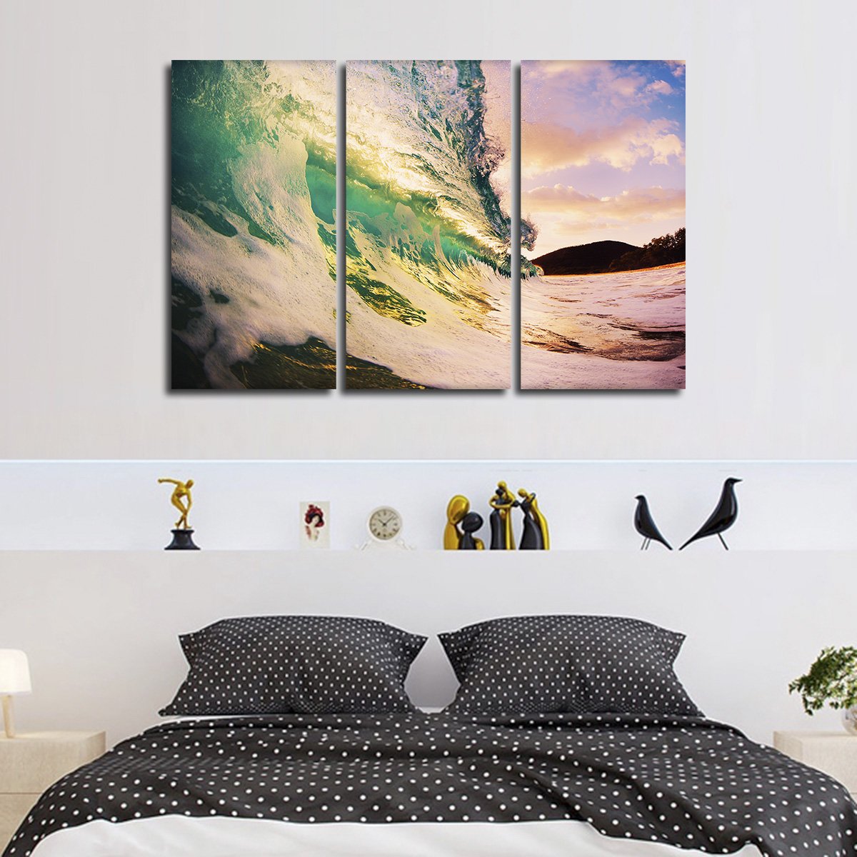 Catch The Wave Multi Panel Canvas Wall Art