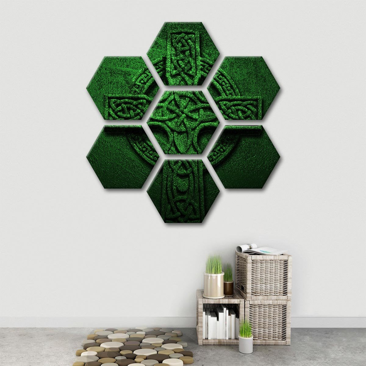 Celtic Cross Multi Panel Canvas Wall Art