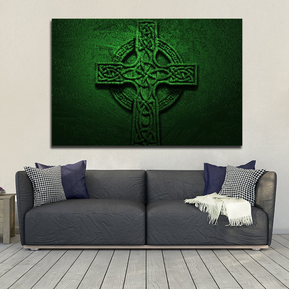 Celtic Cross Multi Panel Canvas Wall Art