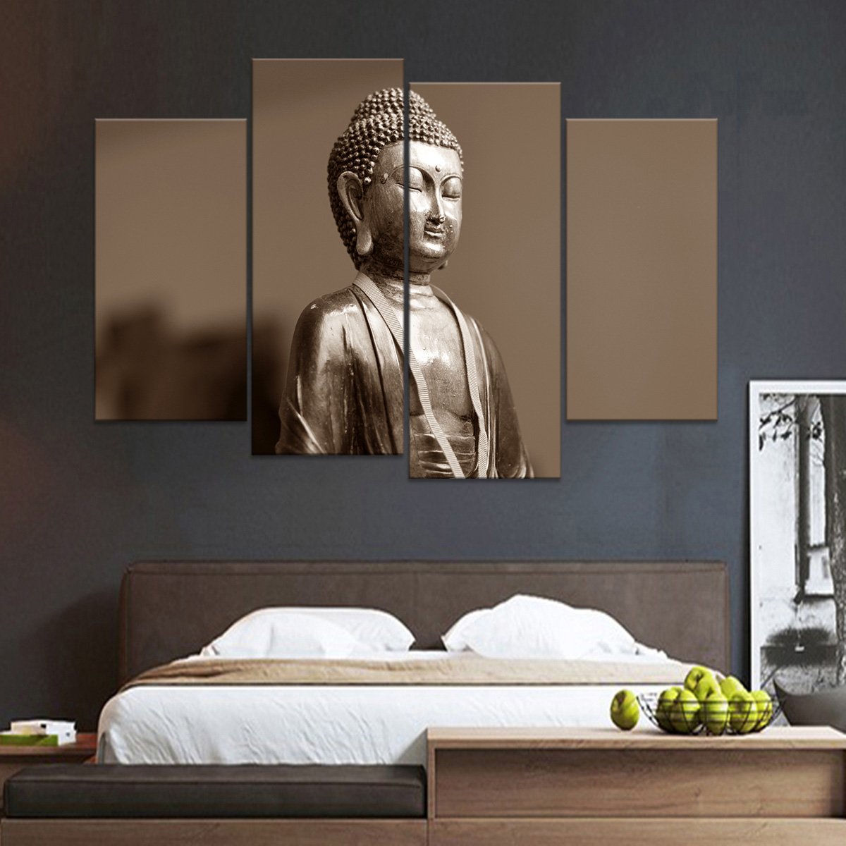 Ceramic Buddha Multi Panel Canvas Wall Art