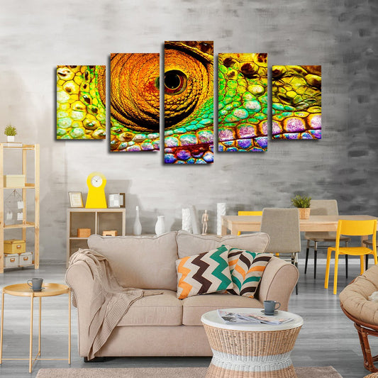 Chameleon Eye Multi Panel Canvas Wall Art