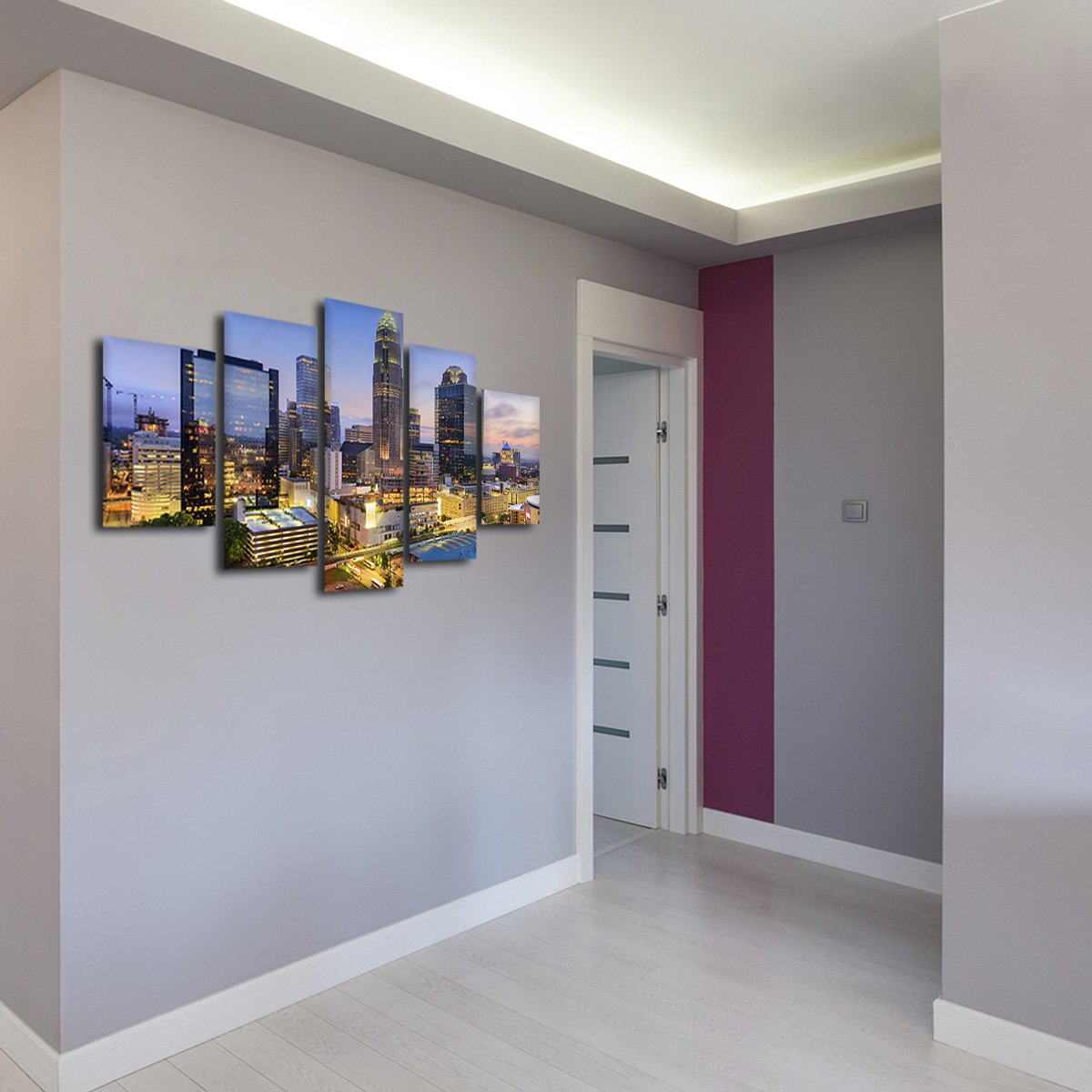 Charlotte Multi Panel Canvas Wall Art