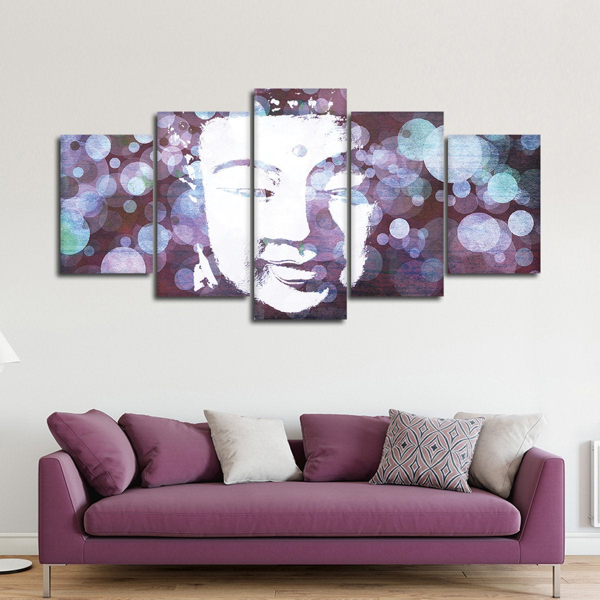 Cheerful Buddha Multi Panel Canvas Wall Art