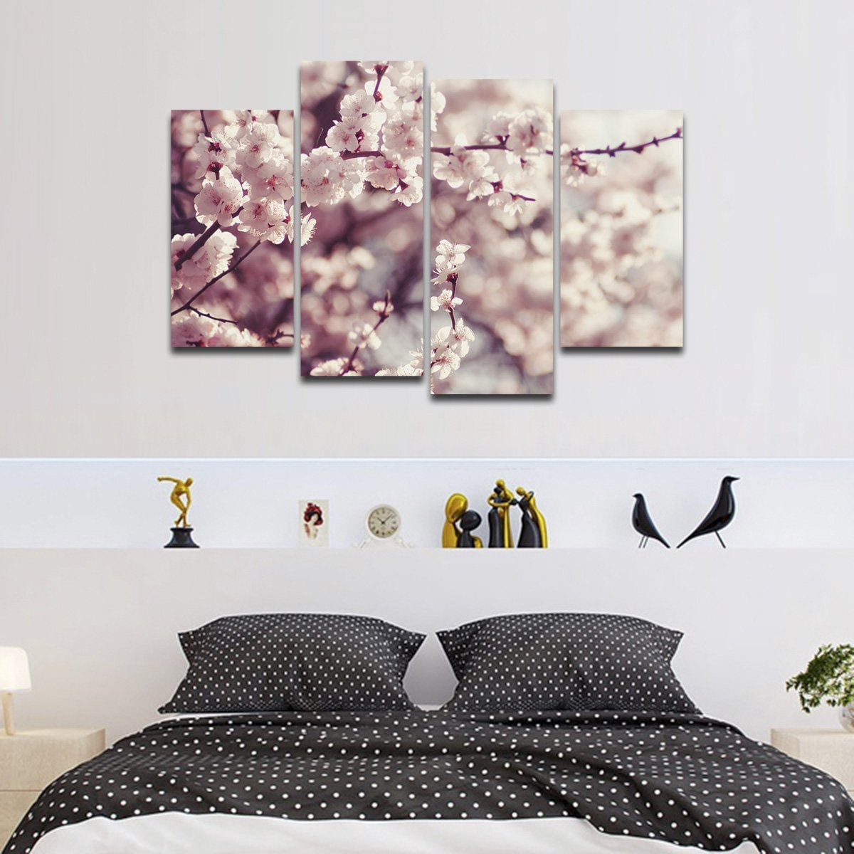 Cherry Blossom Multi Panel Canvas Wall Art