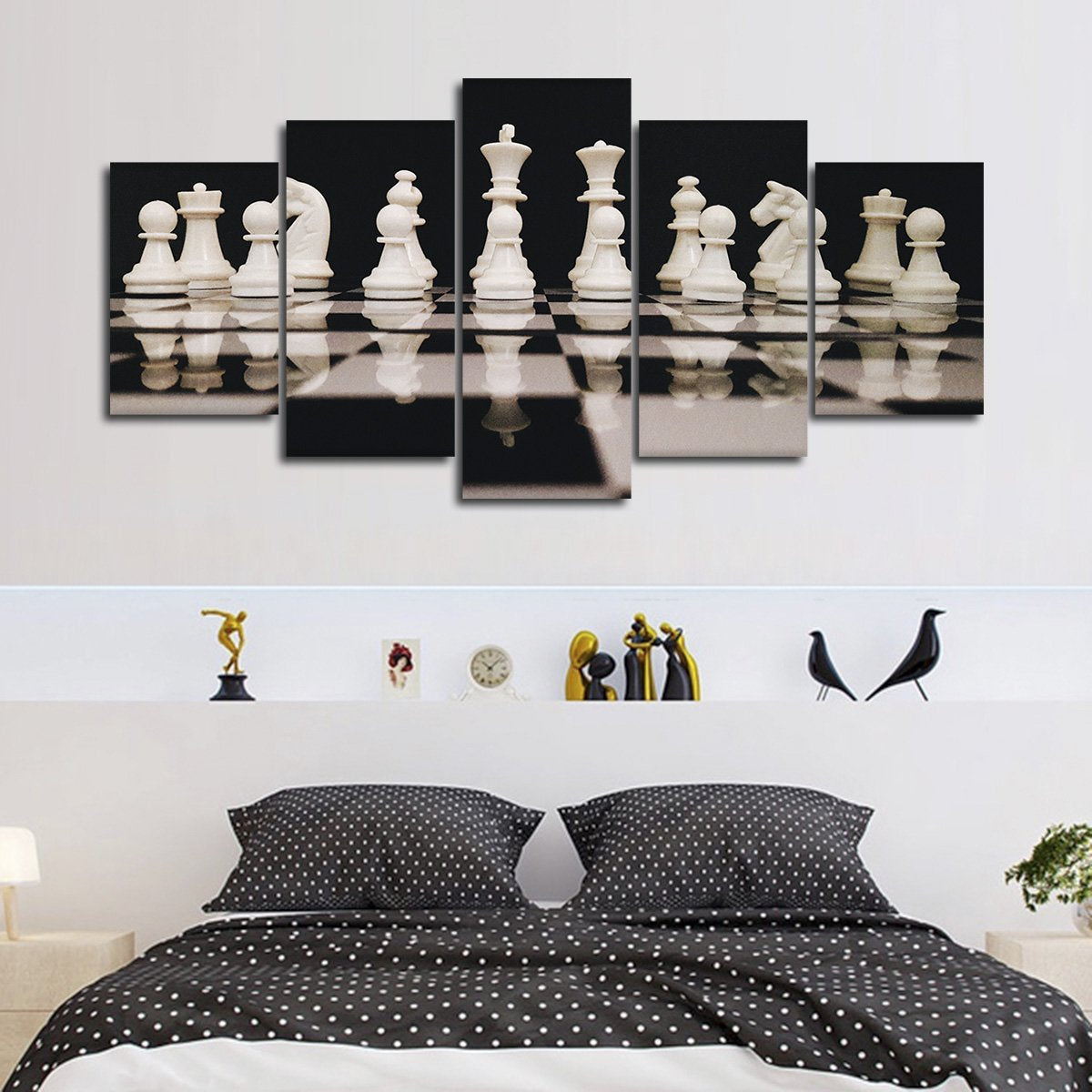 Chess Game Multi Panel Canvas Wall Art