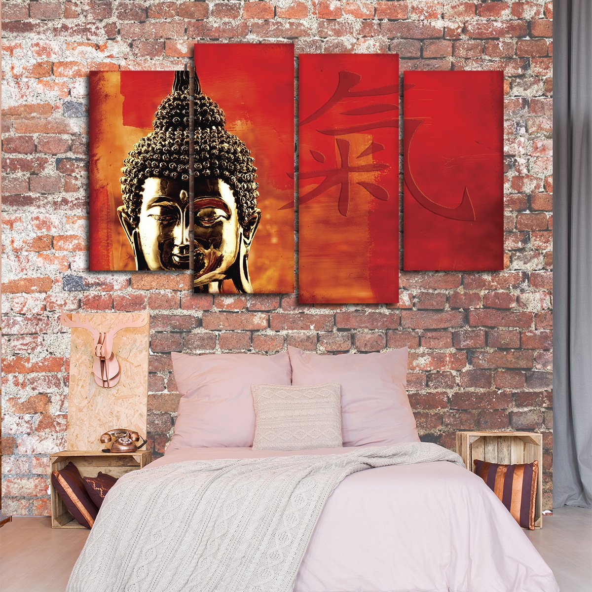 Chi Buddha Multi Panel Canvas Wall Art