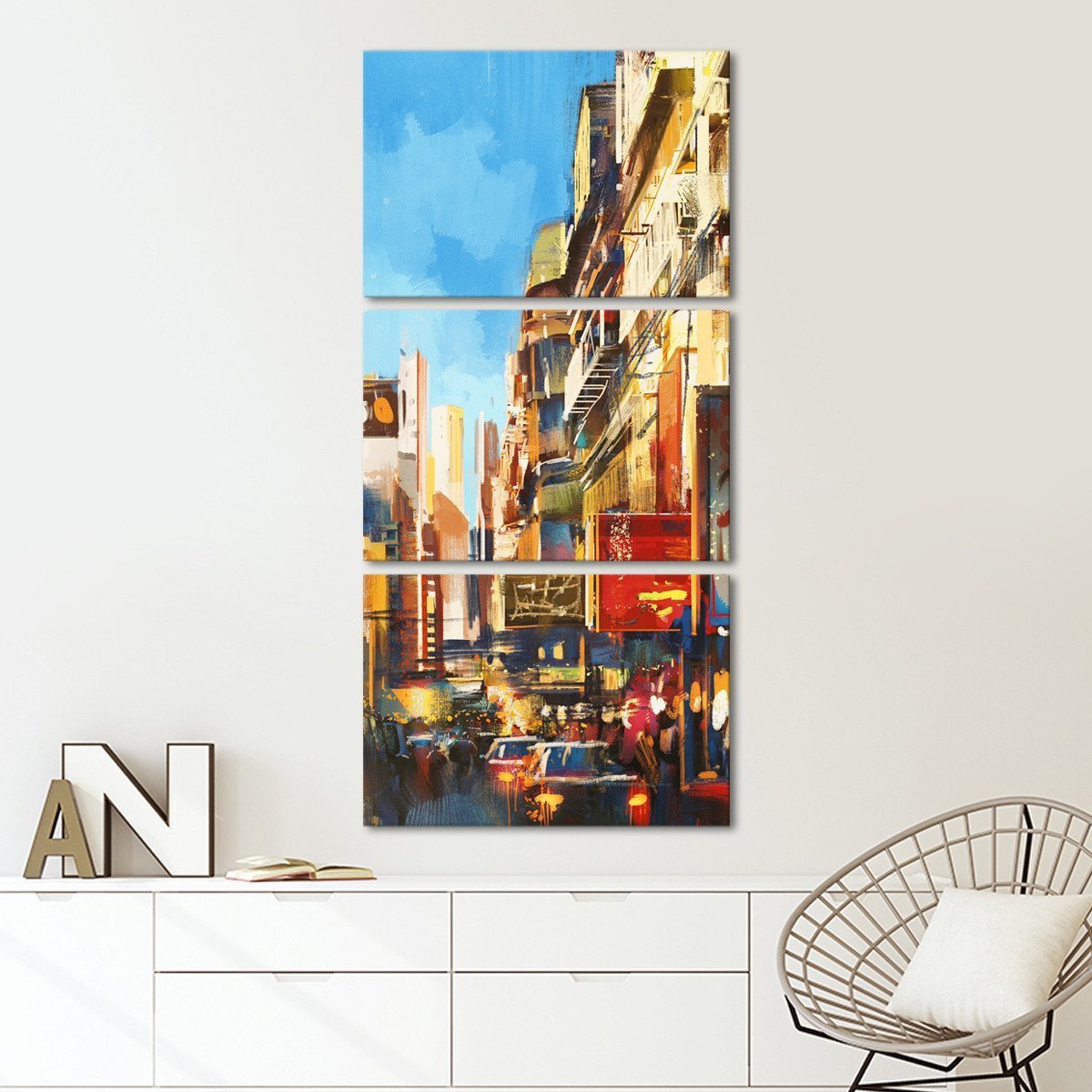 China Town Multi Panel Canvas Wall Art