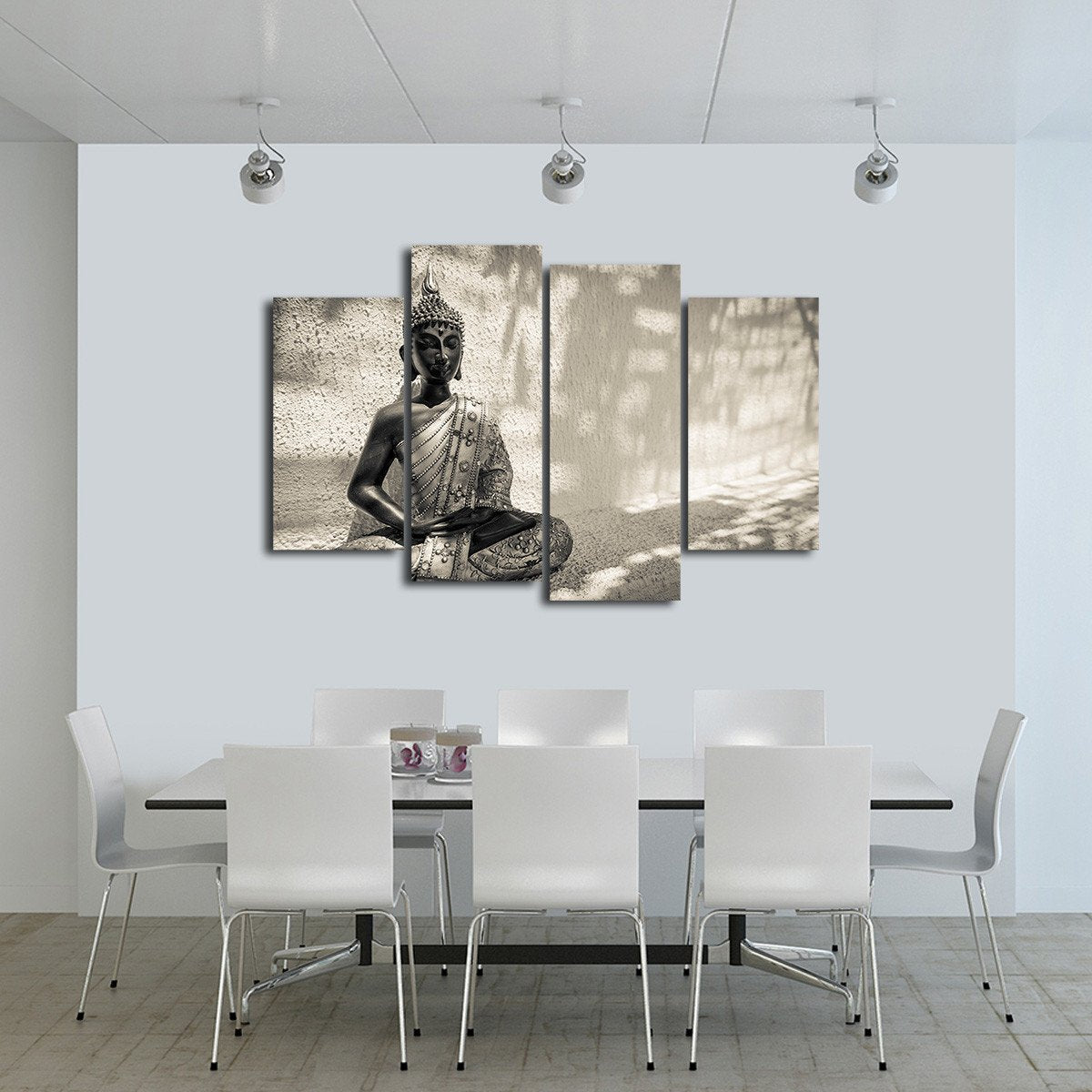 Cinereal Buddha Multi Panel Canvas Wall Art