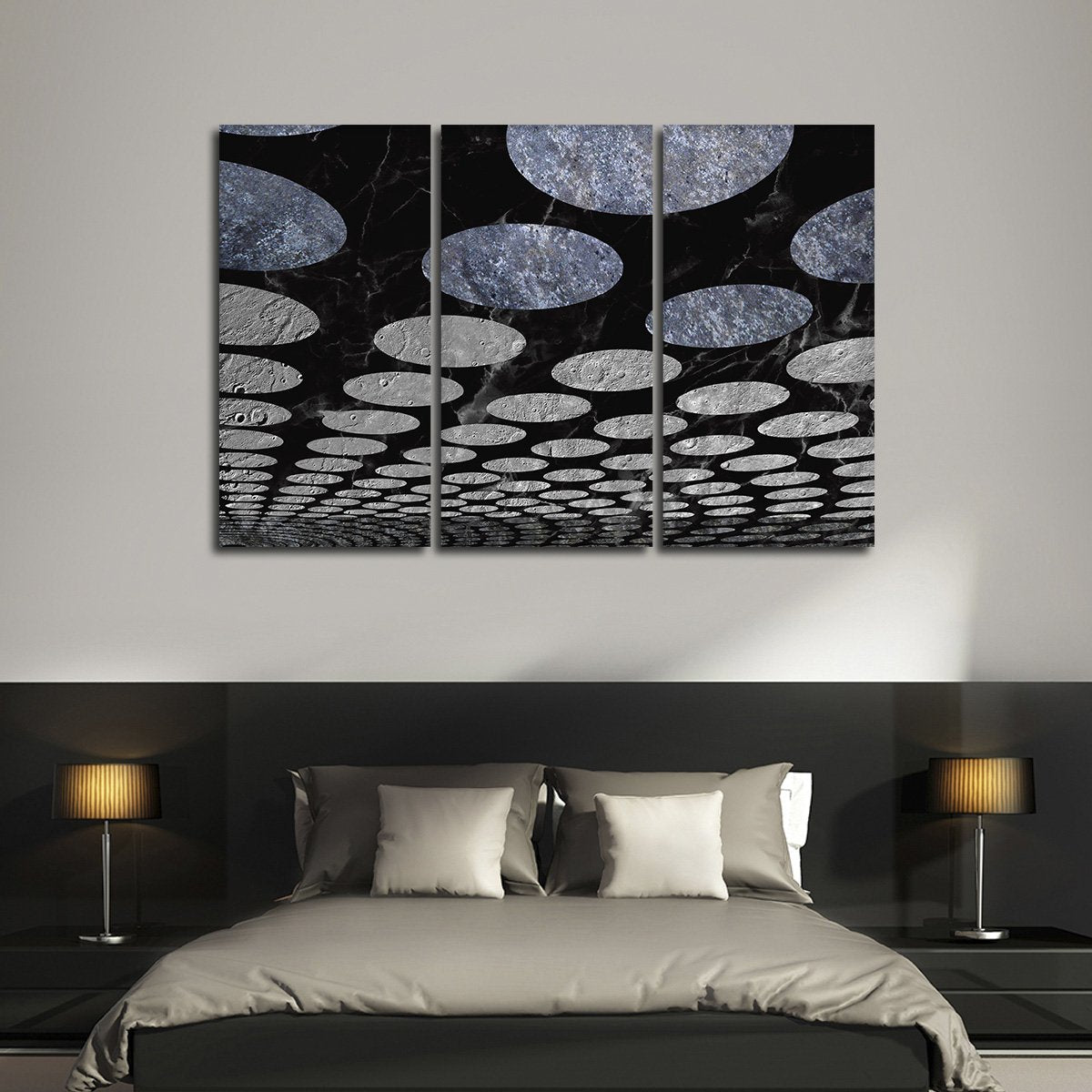 Circular Infinity Multi Panel Canvas Wall Art