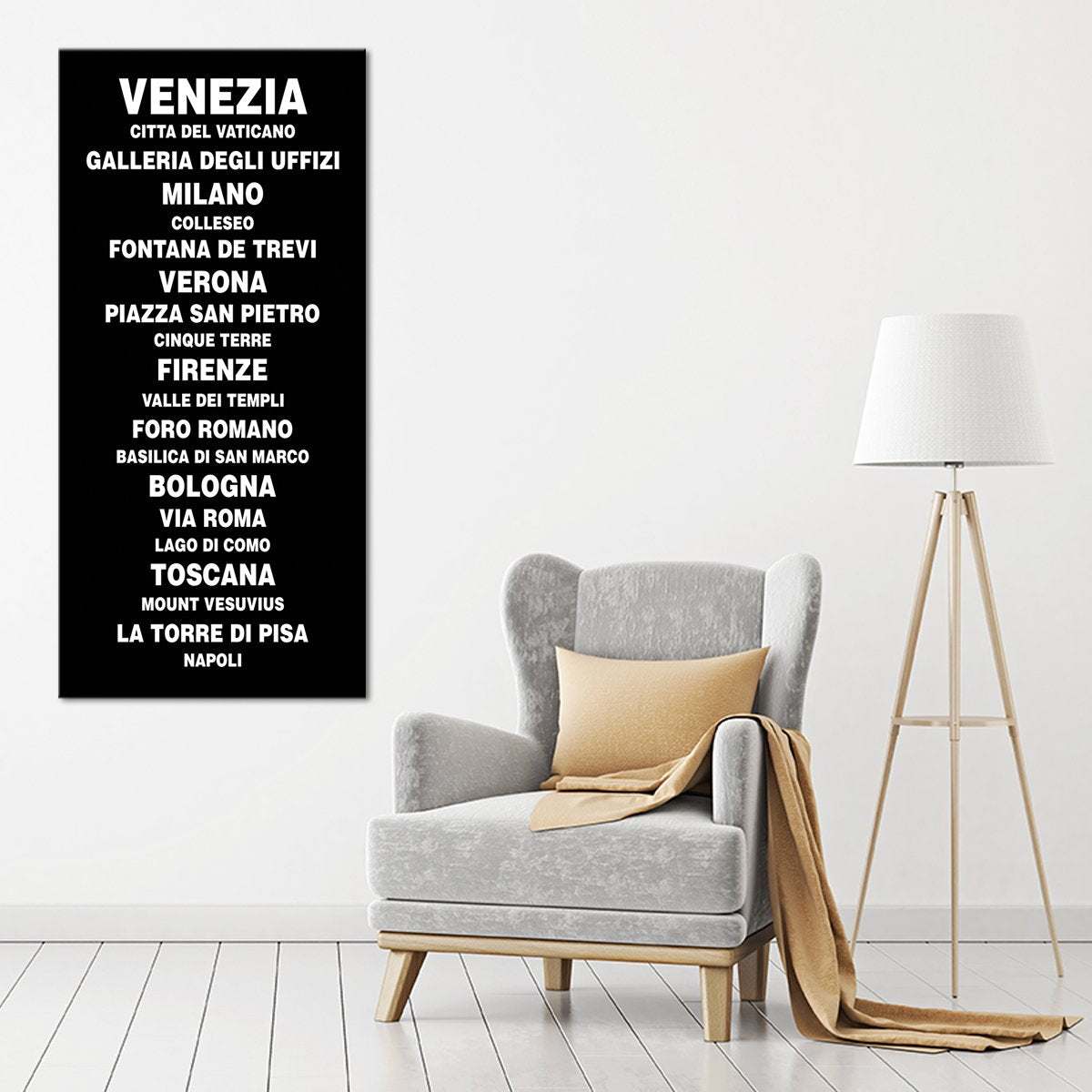 Cities Of Italy Multi Panel Canvas Wall Art