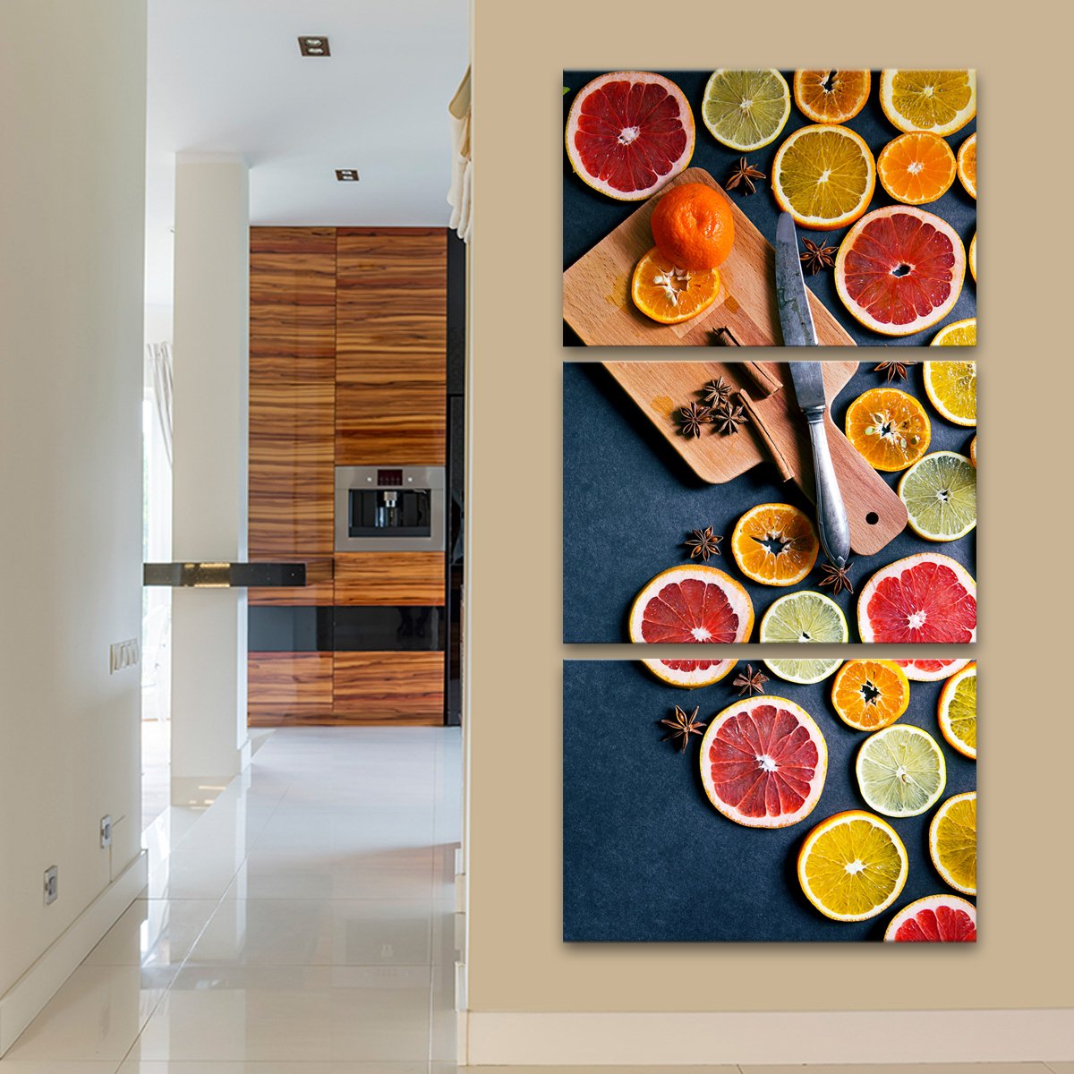 Citrus Fruits Multi Panel Canvas Wall Art
