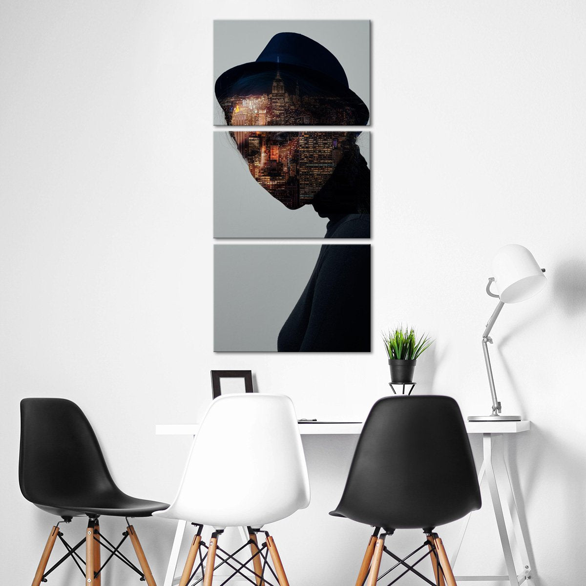 City Girl Multi Panel Canvas Wall Art