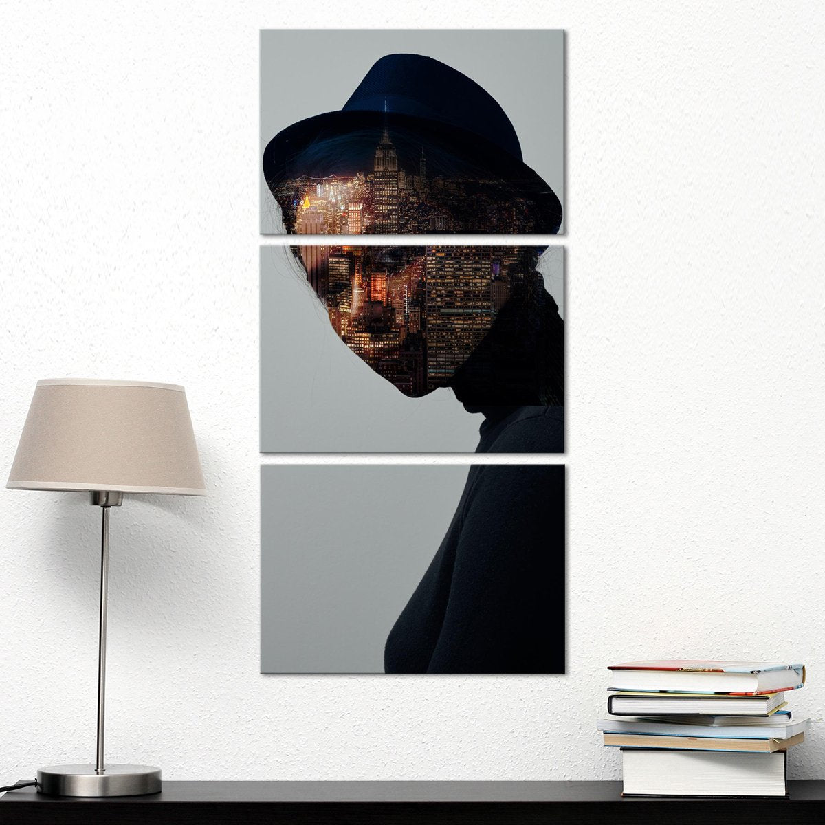 City Girl Multi Panel Canvas Wall Art