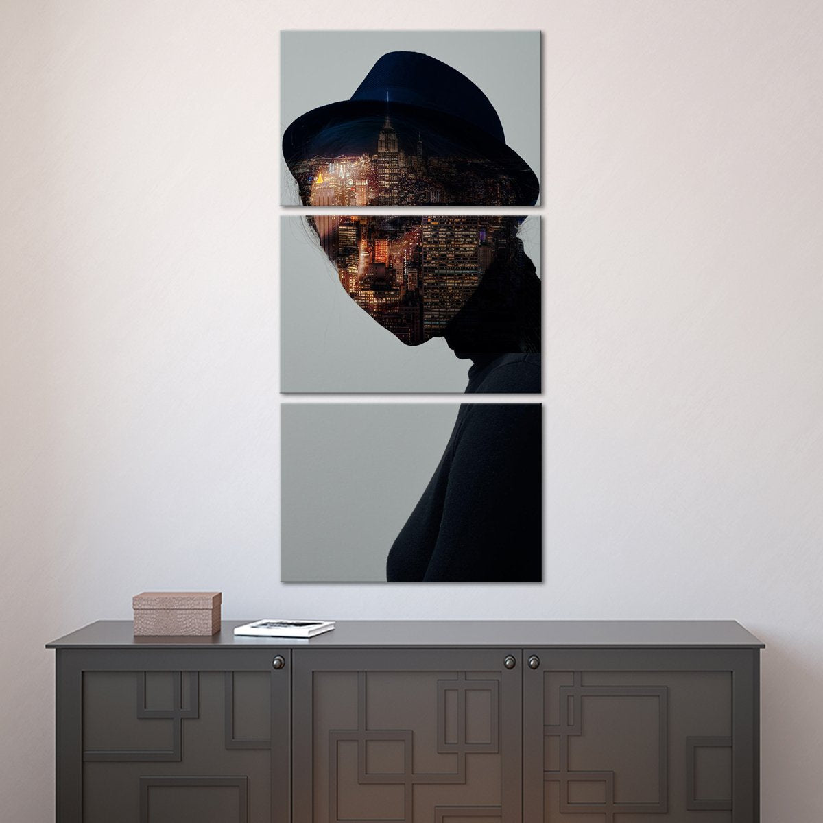 City Girl Multi Panel Canvas Wall Art