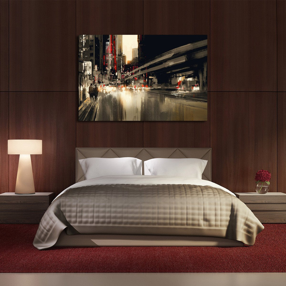 City Rush Multi Panel Canvas Wall Art