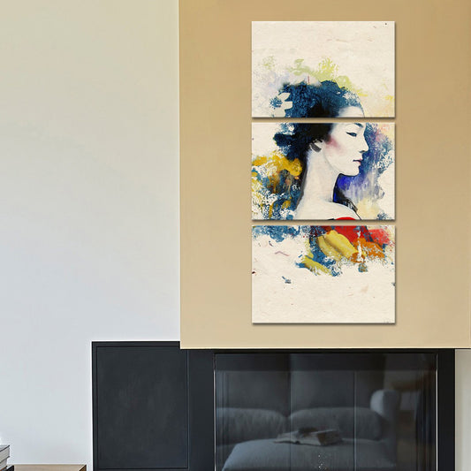 Classic Geisha Multi Panel Canvas Wall Art