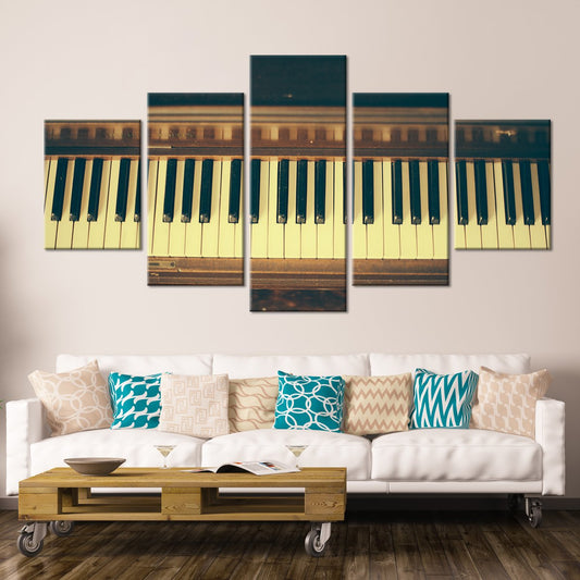 Classical Piano Multi Panel Canvas Wall Art