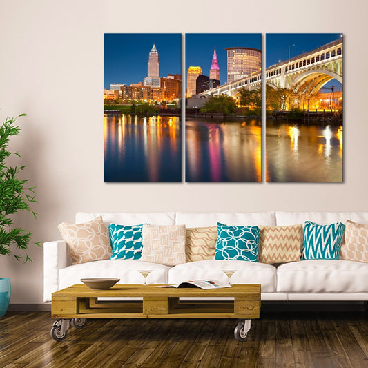Cleveland Multi Panel Canvas Wall Art