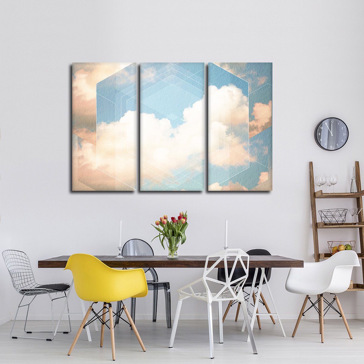 Cloud Gazing Multi Panel Canvas Wall Art
