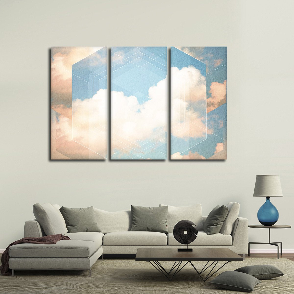 Cloud Gazing Multi Panel Canvas Wall Art