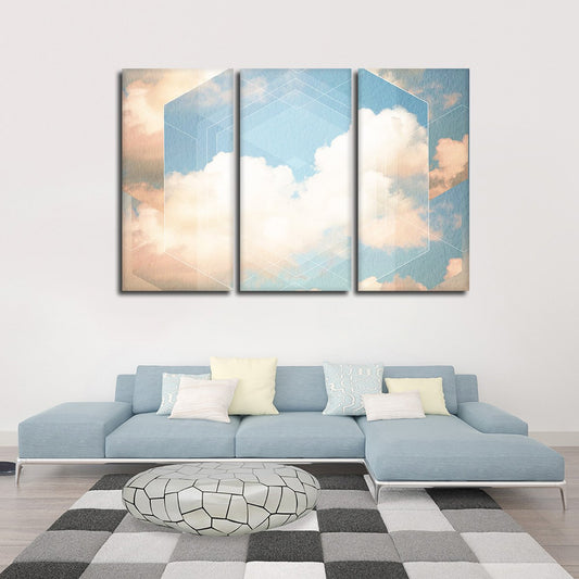 Cloud Gazing Multi Panel Canvas Wall Art
