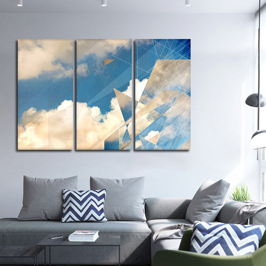 Cloud Patterns Multi Panel Canvas Wall Art