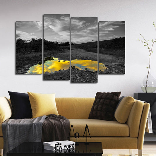 Cloud Reflection Pop Multi Panel Canvas Wall Art
