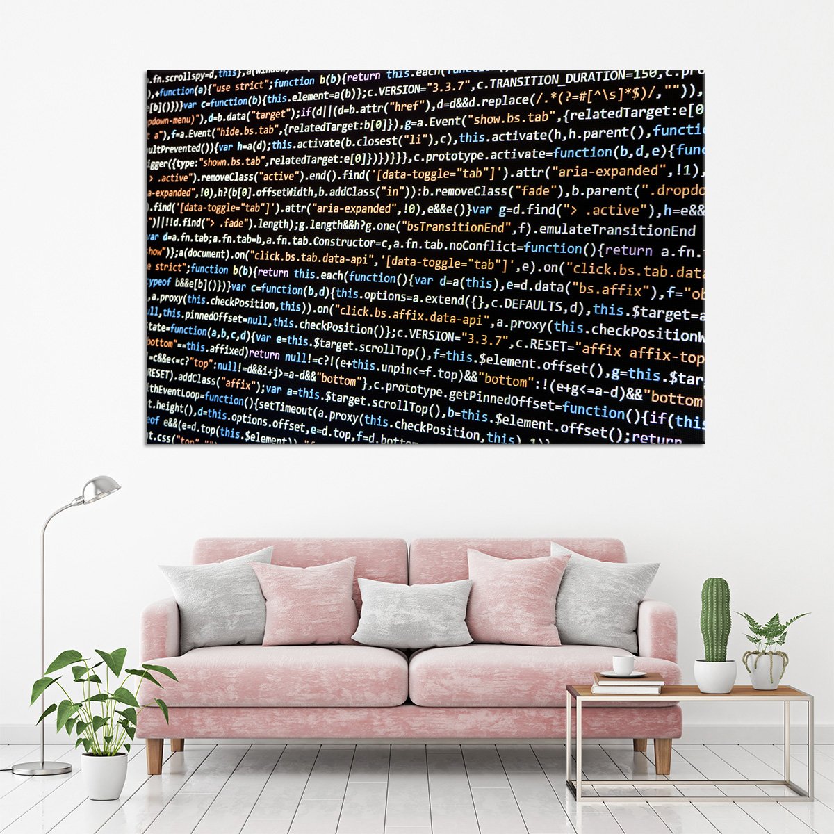 Coding Multi Panel Canvas Wall Art