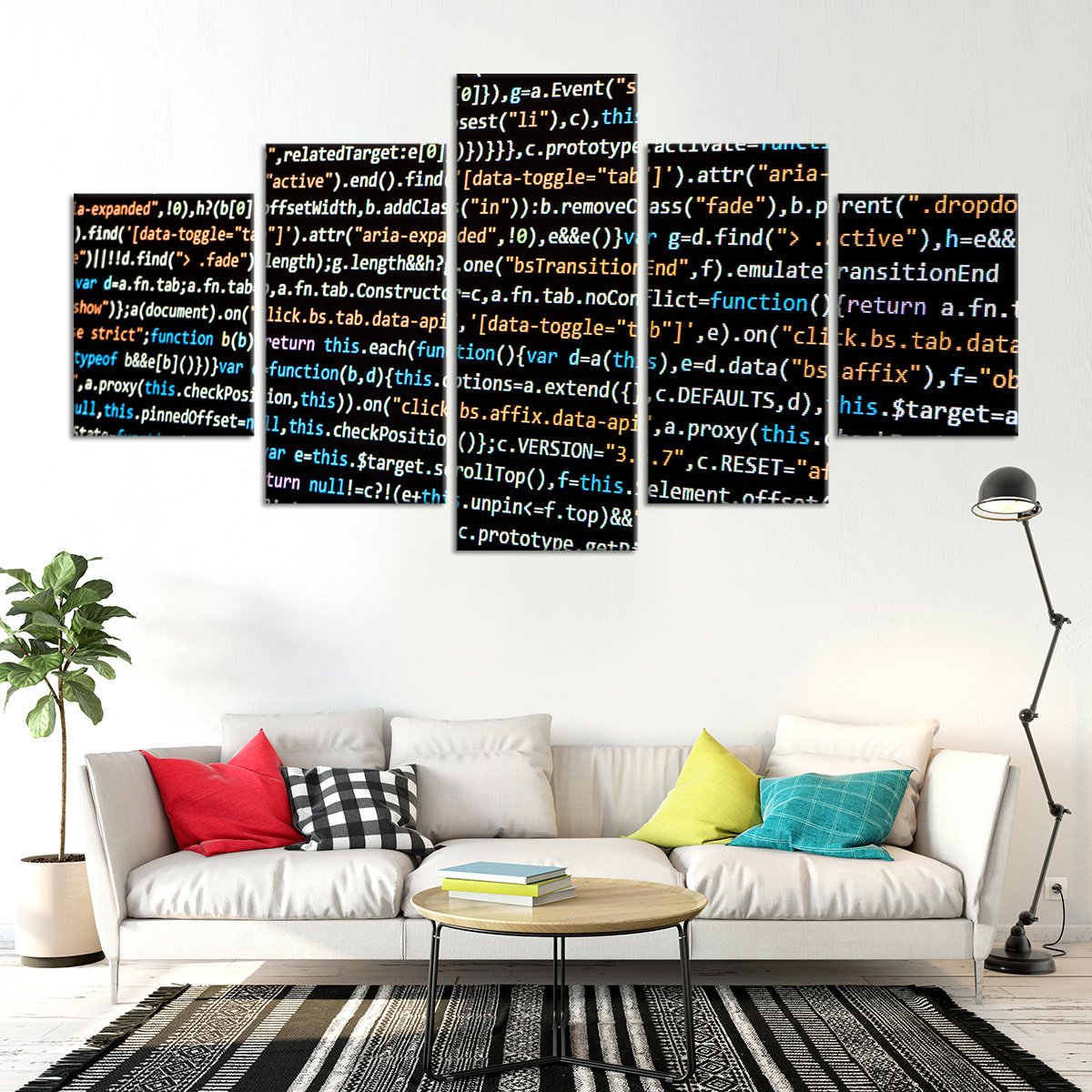 Coding Multi Panel Canvas Wall Art