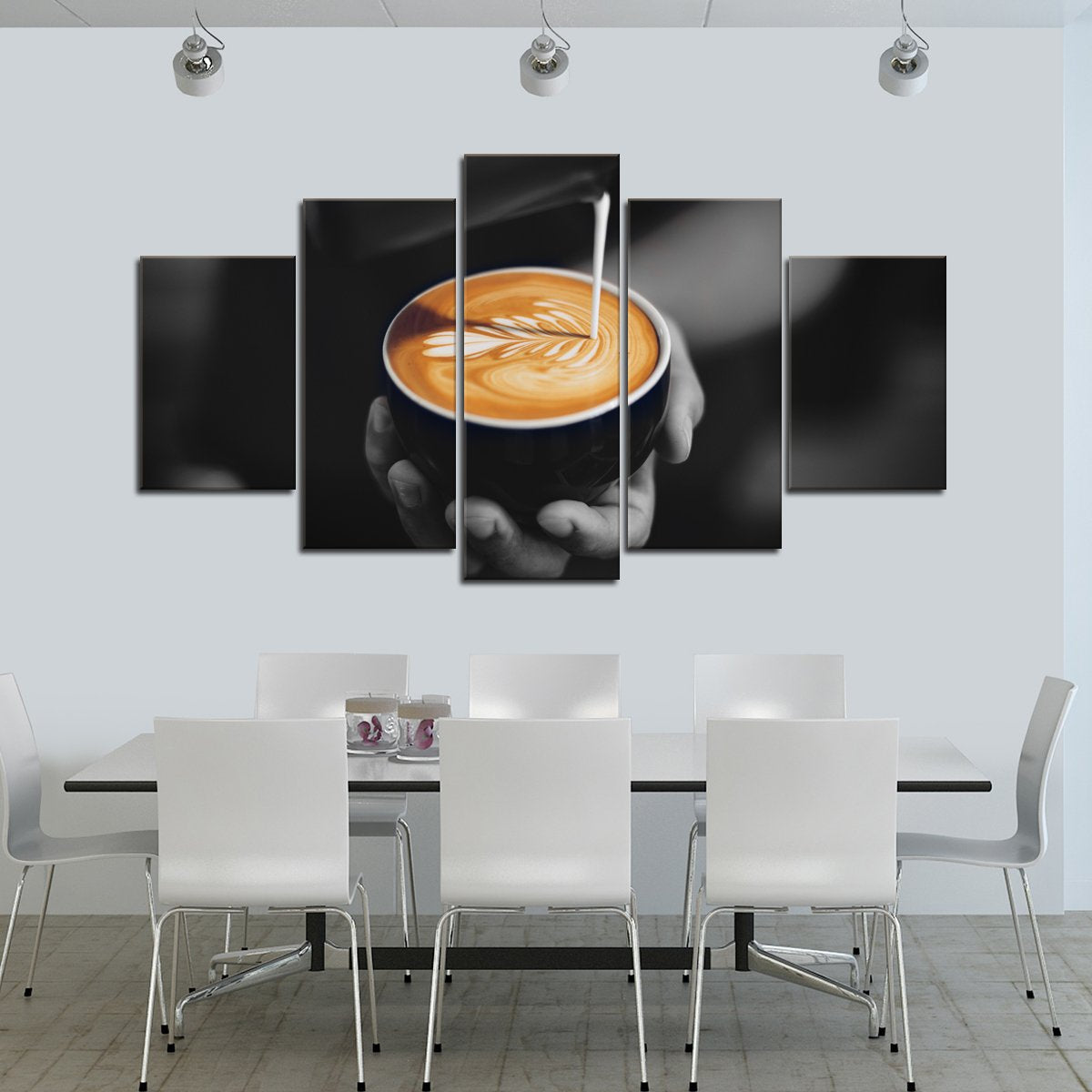 Coffee Artist Multi Panel Canvas Wall Art