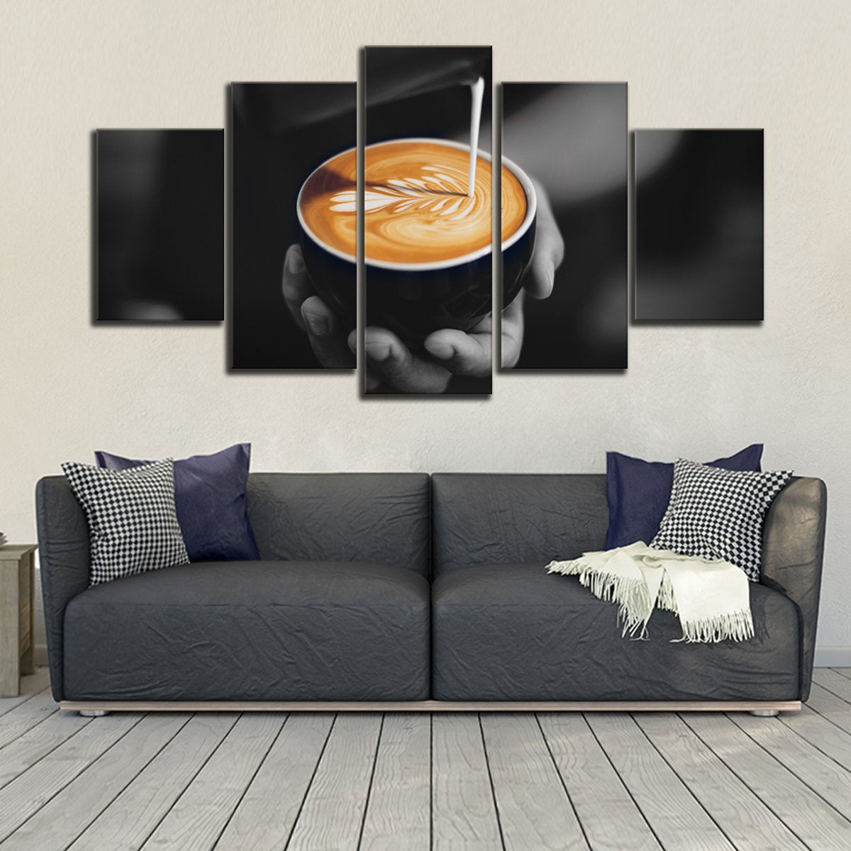 Coffee Artist Multi Panel Canvas Wall Art