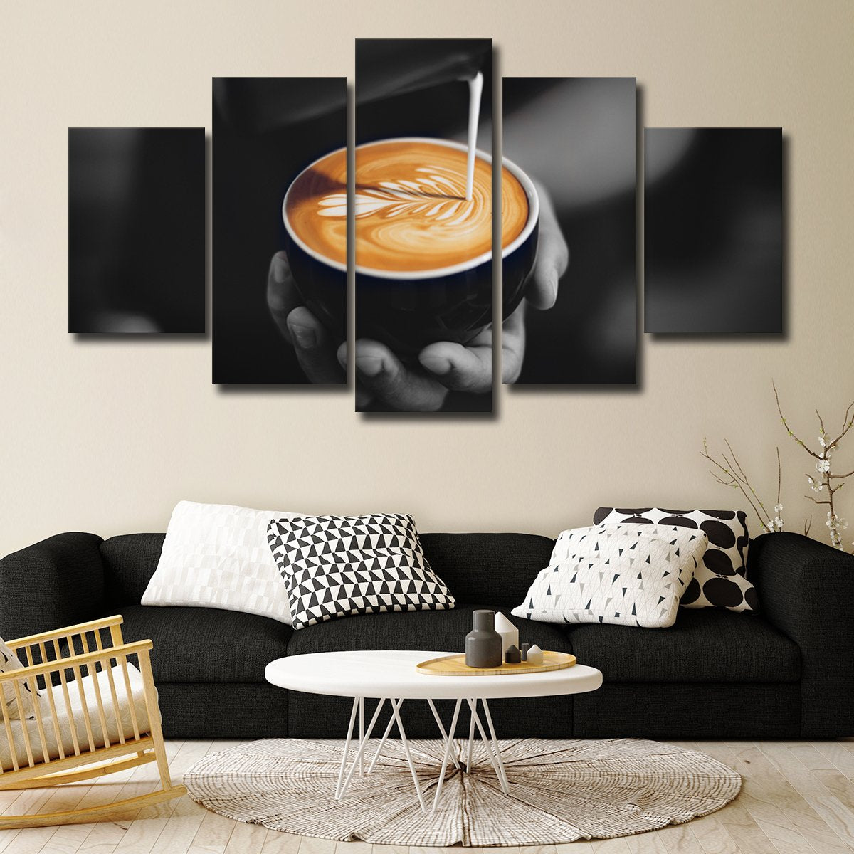 Coffee Artist Multi Panel Canvas Wall Art