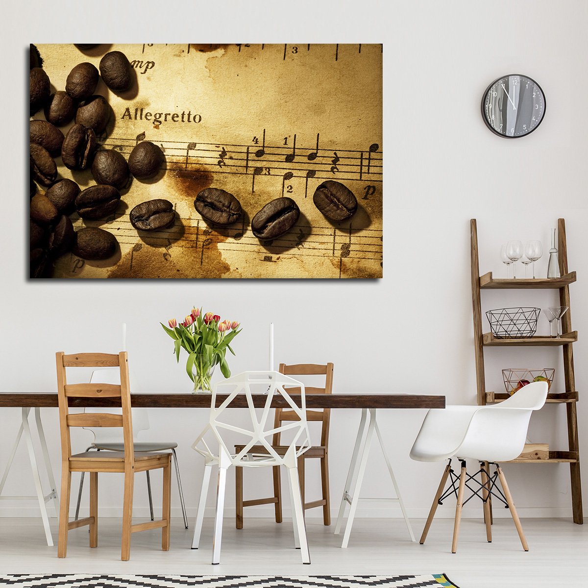 Coffee Music Multi Panel Canvas Wall Art
